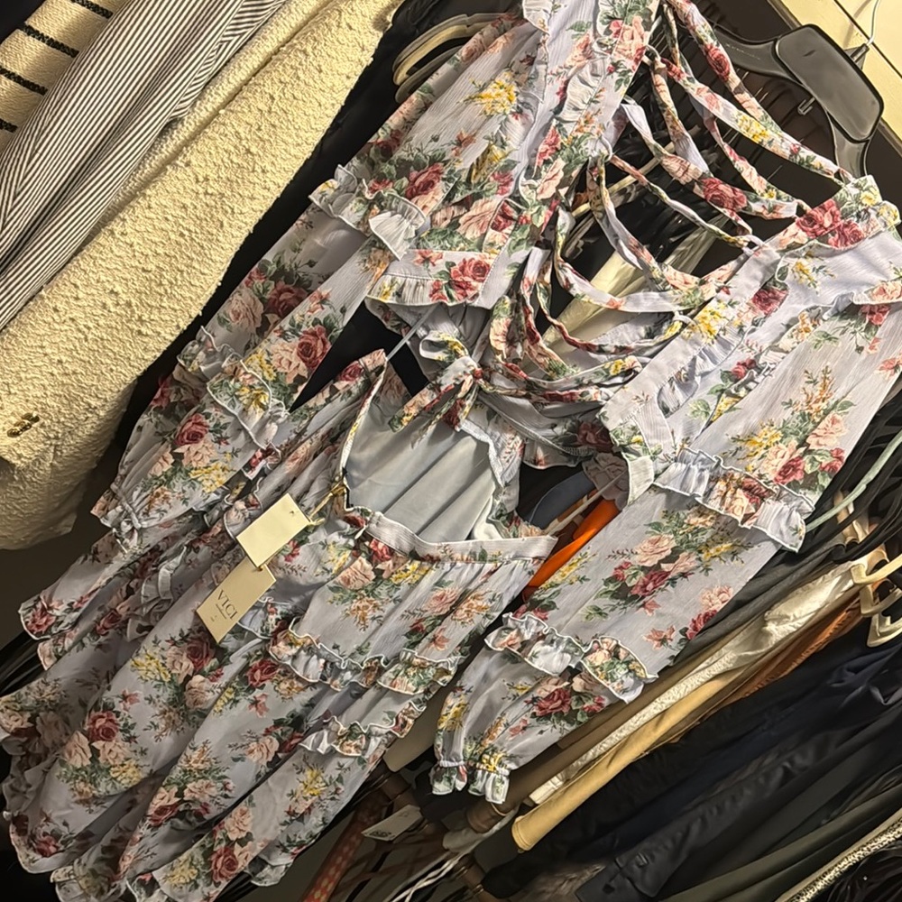 Floral Ruffle Dress - Picture 2 of 5